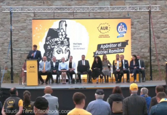 Bistriţa-Năsăud: AUR şi-a lansat candidaţii la alegerile locale, în prezenţa senatorului Claudiu Târziu
