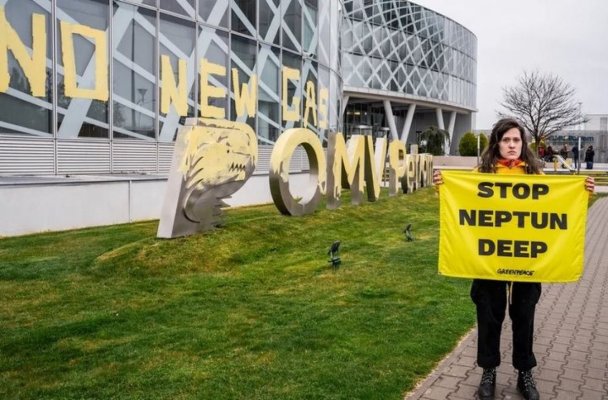 Greenpeace cere oprirea dezvoltării proiectului Neptun Deep de exploatare a gazelor din Marea Neagră