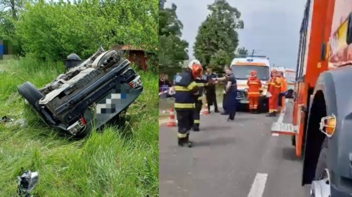 Accident grav în Argeș: Doi tineri au murit, după ce au intrat cu mașina în copac