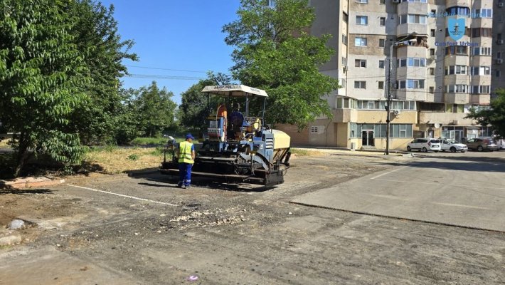 Lucrările de reabilitare de pe strada Viforului continuă