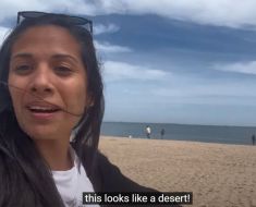 O turistă din Argentina, șocată de cum arată plaja din Eforie!