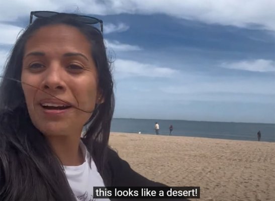 O turistă din Argentina, șocată de cum arată plaja din Eforie!