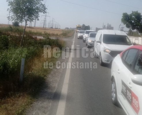 Cozi care nu se mai termină pe tronsonul Chiajna - Slobozia