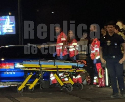 Accident rutier pe podul de la Doraly: un autobuz de la CT BUS, implicat! Video