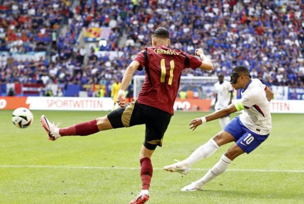 EURO 2024: Franța învinge Belgia cu 1 - 0 și se califică în sferturi