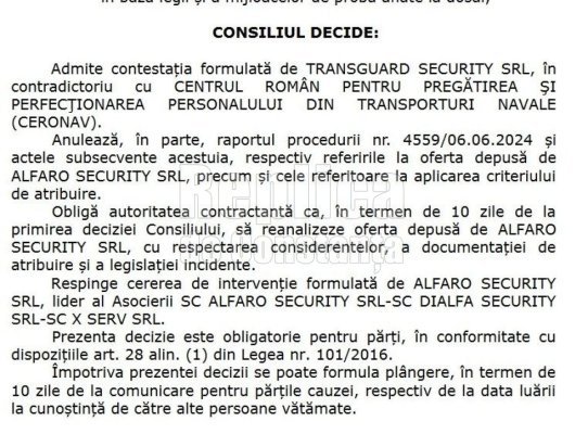 Licitație cu dedicație la CERONAV, pentru firmele lui Mănăilă din Tecuci?! 