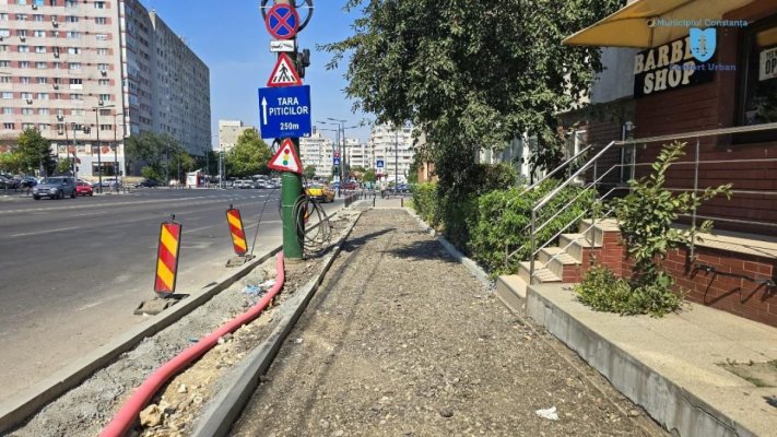 Se reabilitează și se modernizează infrastructura pietonală a Constanței