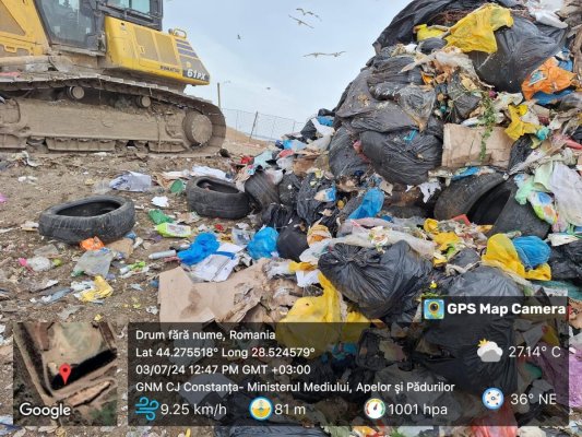 Un operator de salubrizare din Ovidiu, amendat cu 100.000 lei