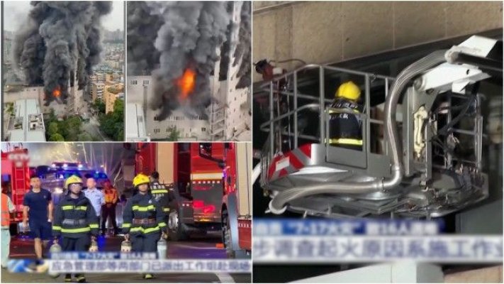 16 oameni au ars de vii într-un mall din China într-un incendiu pornit de la niște lucrări efectuate în clădire