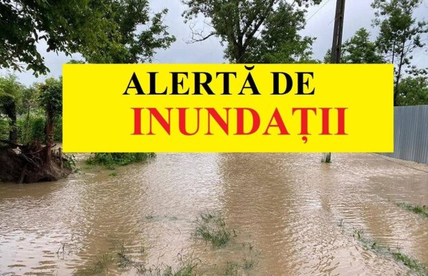 Meteorologii anunță vijelii în următoarele ore. A fost emis cod galben de inundații