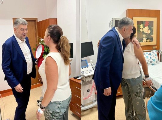 Ciolacu a vizitat-o pe Natalia Intotero la spital, în urma accidentului suferit