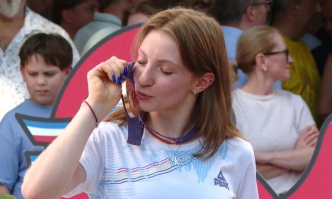 Ana Maria Bărbosu a primit medalia de bronz pentru finala de la sol 