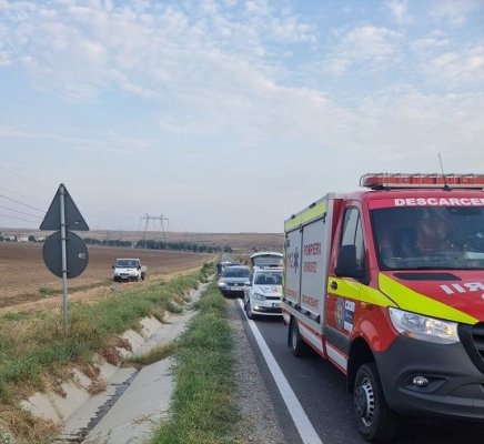 Accident cu trei victime la Sibioara! Doi copii au fost transportați la spital 