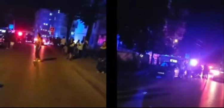 Un bărbat a amenințat că va arunca în aer blocul cu o butelie. Video