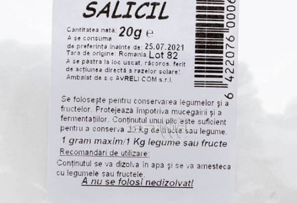 Alertă! Un produs vândut drept conservant, retras de pe piață 