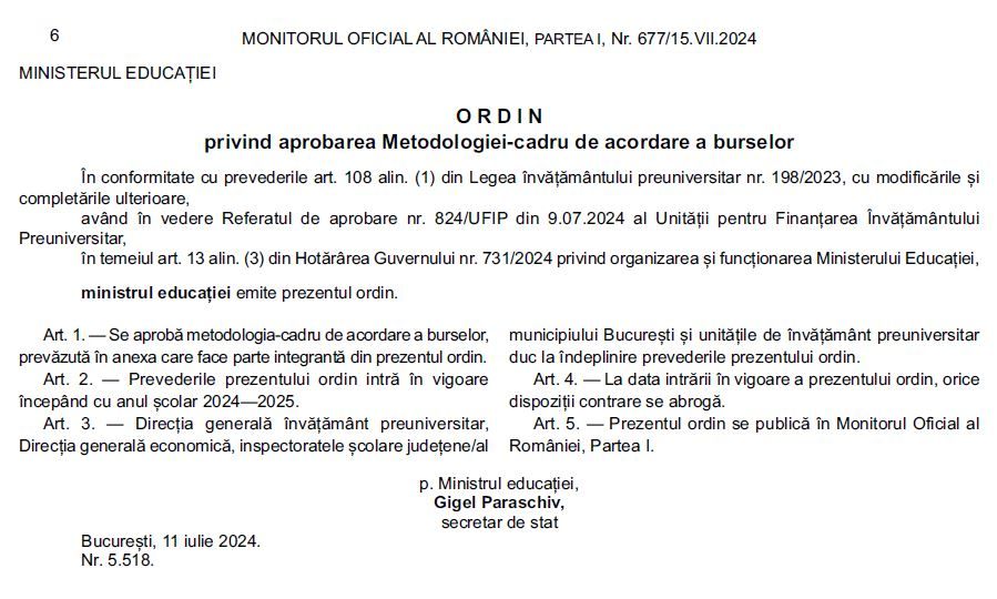 Ce ne aduce  anul scolar 2024-2025 in privinta burselor scolare&nbsp;