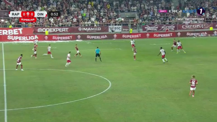 Rapid - Dinamo 1-1: giuleștenii rămân fără victorie