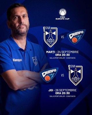 Meciuri de cupe europene la Sala Sporturilor „Simona Amânar” din Constanța!