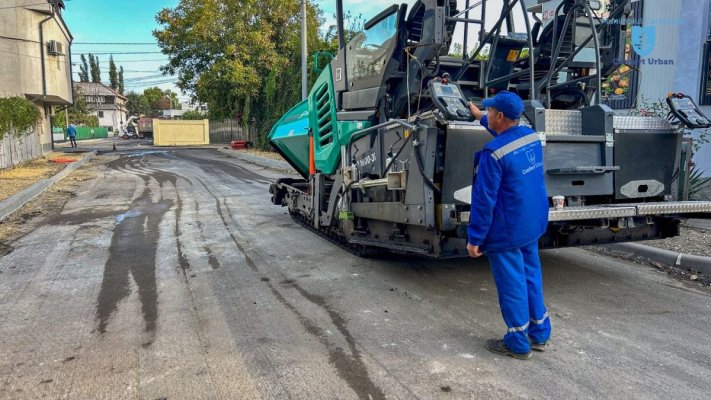 Lucrări de asfaltare pe strada Matei Millo. Traficul este restricționat total