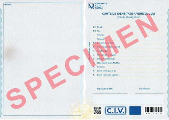 Atenție, șoferi! Cartea de Identitate a Vehiculului s-a schimbat