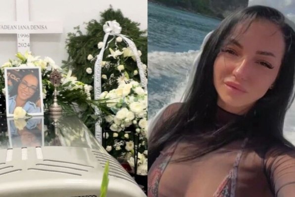 Denisa Iana, victima „Șacalului”, este condusă pe ultimul drum