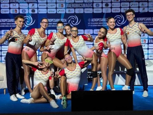 Gimnastică aerobică: România a câştigat trei medalii la Mondialele de juniori