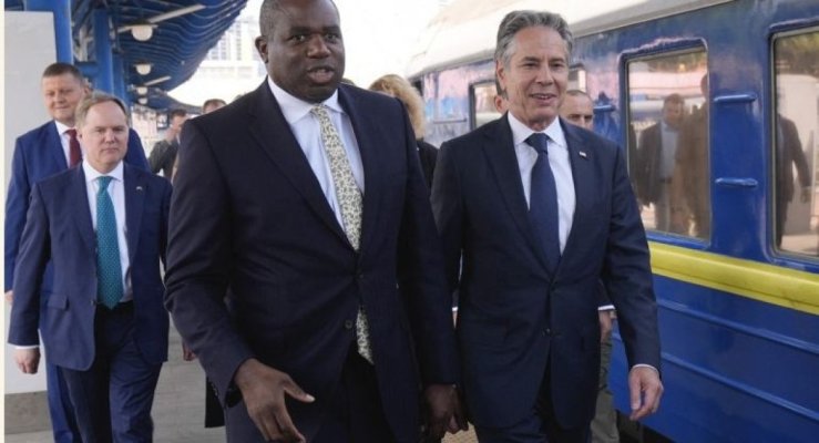 Antony Blinken și David Lammy, în vizită la Kiev pentru discuții cu Zelenski