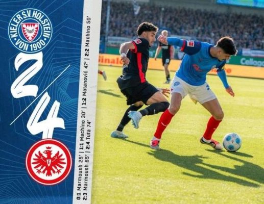 Fotbal: Eintracht Frankfurt a urcat pe locul secund în Bundesliga
