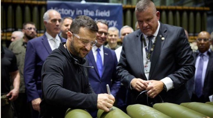 Volodimir Zelenzki și-a început vizita în SUA cu un tur al uzinei de muniții din orașul natal al lui Joe Biden