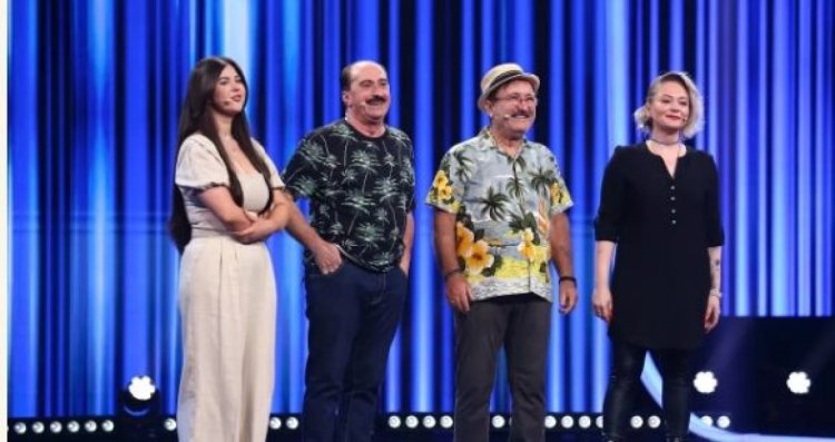 Romică Țociu și Cornel Palade, prima dată pe scenă alături de fiicele lor, Daria și Ada, la „iUmor”