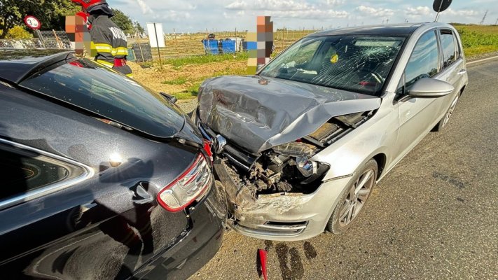 Două accidente rutiere, la Slobozia. Un minor de 12 ani a ajuns la spital