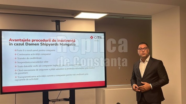 Întâlnire cu reprezentanții CITR, privind gestionarea procedurii de insolvență a Damen Shipyards Mangalia