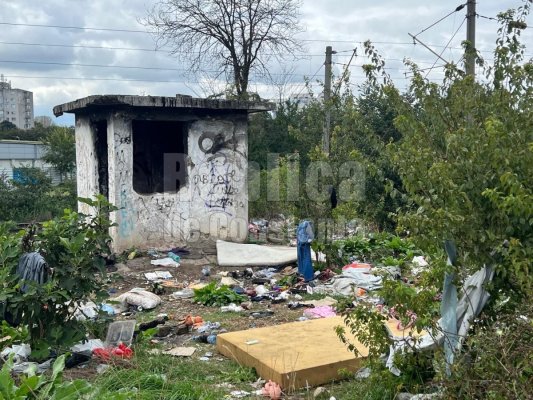 O baracă de 6 mp, aflată între liniile de cale ferată, a devenit casă pentru oamenii străzii. Video