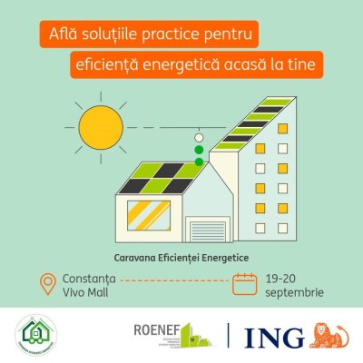 Caravana ROENEF și casa demonstrativă nZEB, eficientizată energetic, ajung la Constanța