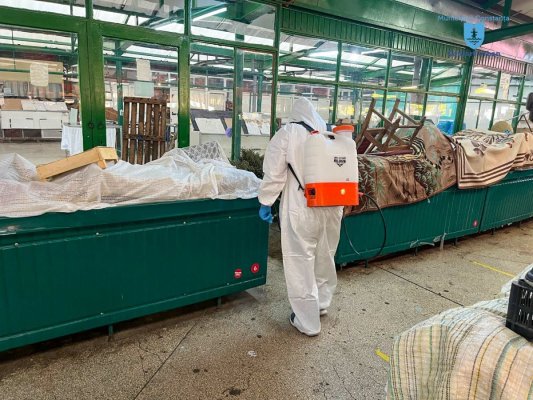 Acțiune de dezinsecție, dezinfecție și deratizare în piețele agroalimentare din Constanța