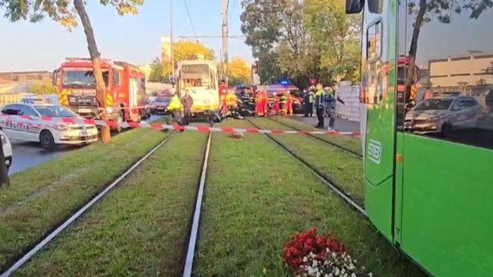 Accident mortal, în București, după un impact violent cu un tramvai. Vatmanul, pozitiv la DrugTest