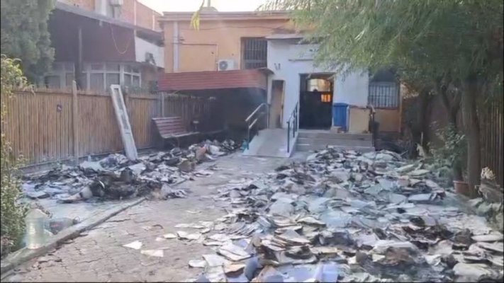 Arhiva ANAF din Filiaşi, distrusă de un incendiu