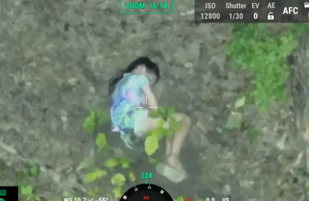 Fetiță de 10 ani care s-a rătăcit în pădure, găsită în viață, cu ajutorul unei drone cu termoviziune