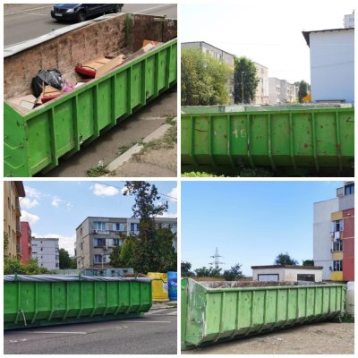 Depozitați gratuit deșeurile voluminoase în containerele de mari dimensiuni!