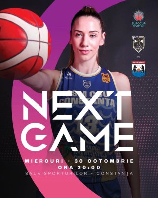 CSM Constanța luptă pentru calificarea în faza următoare a FIBA EuroCup Women
