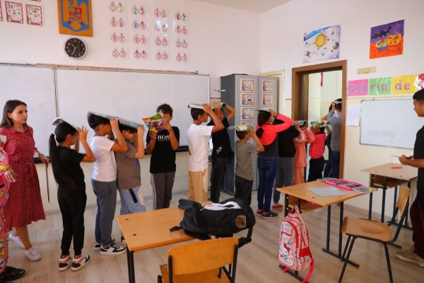 Exercițiu de evacuare în caz de cutremur la Școala Gimnazială Nr. 31 din Constanța