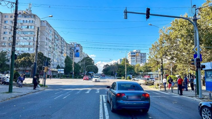 Sistemul de semaforizare din intersecția bulevardului Tomis cu strada Soveja, oprit total pentru lucrări de modernizare 