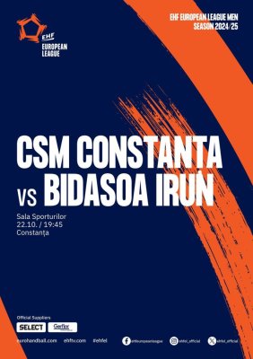 Restricții de circulație cu ocazia meciului CSM Constanța - Bidasoa Irun