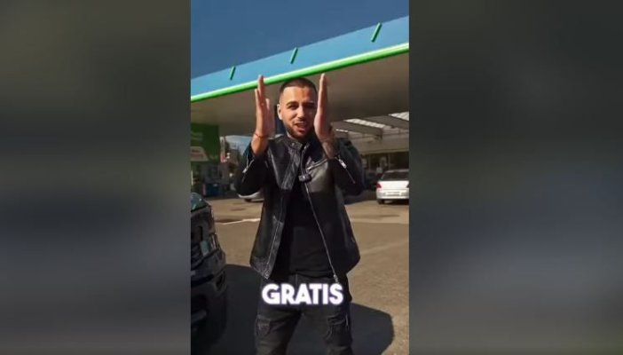 Un influencer a paralizat un oraș întreg, după ce a promis benzină gratis. Video
