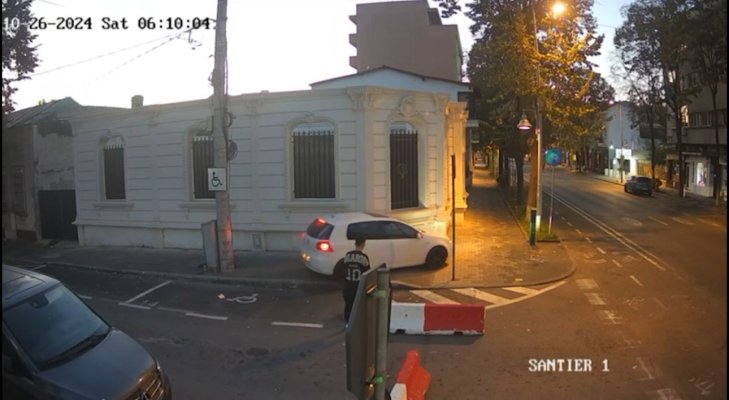 Cum a fost prins de polițiști un șofer băut și drogat pe bulevardul Tomis din Constanța. Video