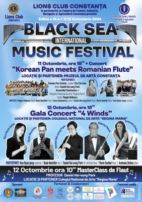 Festivalul Internațional Black Sea Music Constanța – Ediția a IX-a – Valuri de muzică la Constanța!