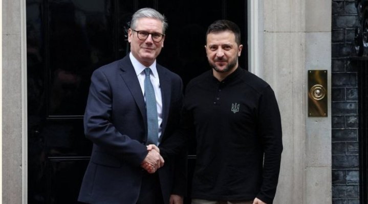 Zelenski s-a întâlnit cu premierul britanic la Londra