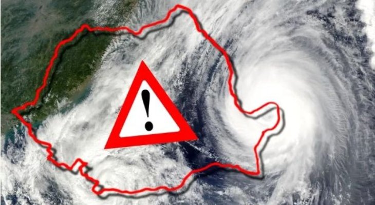 România, vizată de un nou ciclon. Se anunță furtuni și ploi cu descărcări electrice