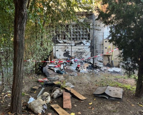Alertă! Incendiu lângă un loc de joacă din Tomis II. Zeci de de copii se aflau în zonă. Video