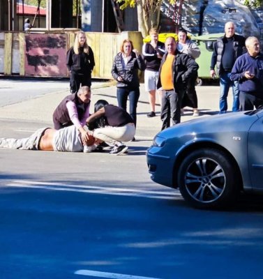 Un pieton a ajuns în comă la spital, după ce a fost lovit de o mașină, în Năvodari